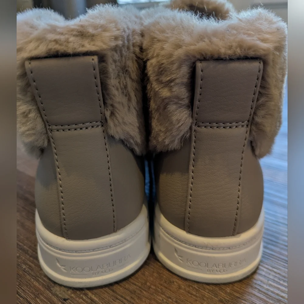 Koolaburra by UGG Womens Sundell Fuzz Chukka High Top Sneakers Ortholite Sz 8